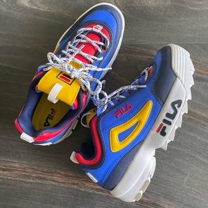 Fila Disruptor 2 sneakers primary colors Sz 9
